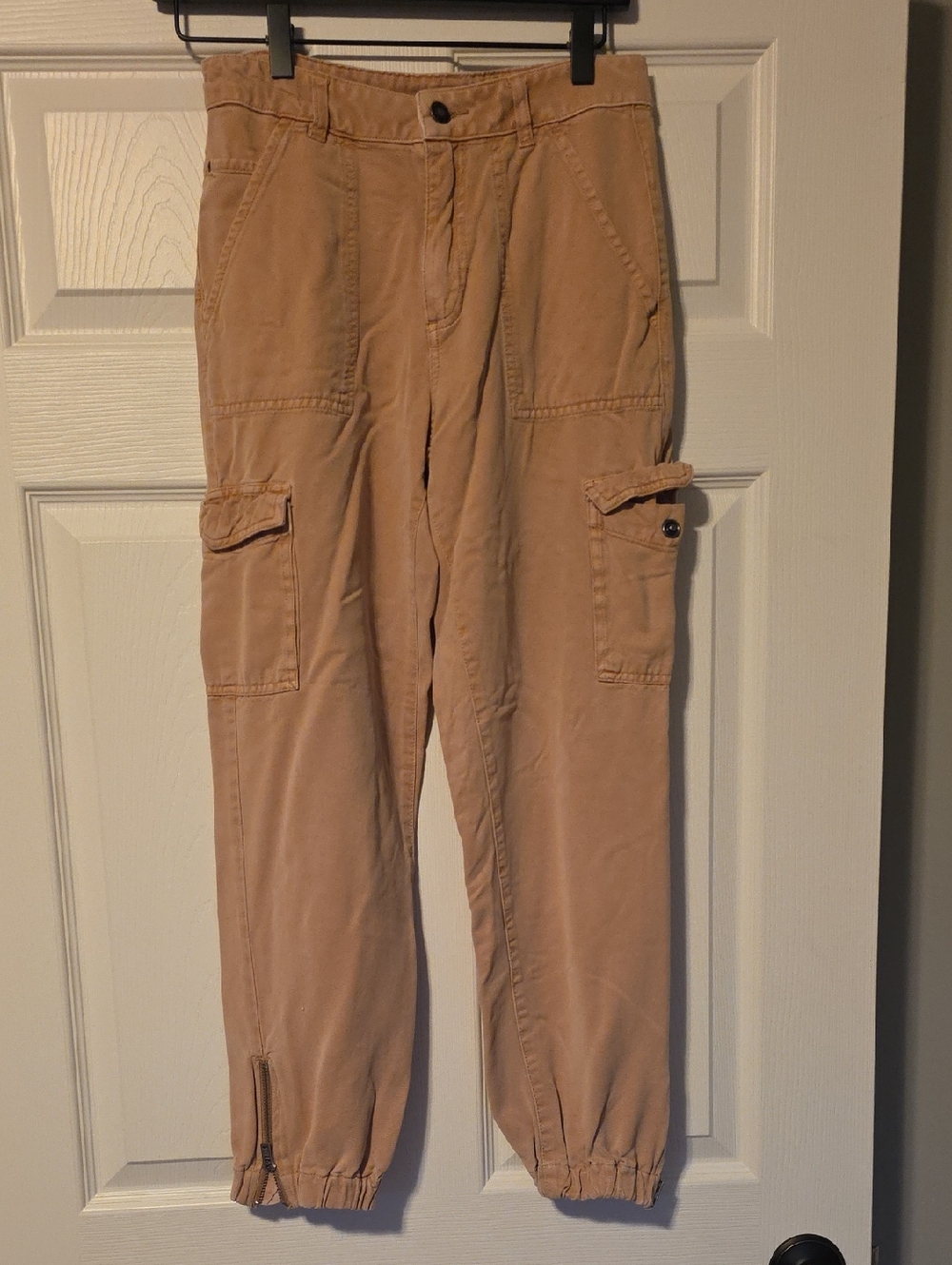 Guess Beige/Tan Casual Pants with Branded Waist Label